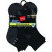Hanes Men's X-Temp Performance Ankle Socks 6-Pack (12-14) Black/Grey - Buy Online on GoSupps.com