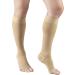 Truform 15-20 mmHg Compression Stockings for Men and Women - Knee High Open Toe - Beige, Large - 1 Pair - Buy Online on GoSupps.com