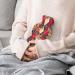 Hot Water Bottle with Lid - Floral Rubber Hot Water Bag for Pain Relief Cramps & Foot Warmer | Hot & Cold Therapy - Buy Online on GoSupps.com