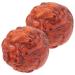 Frcolor 1 pair of portable handballs handmade ball made of wood digital measuring slide mussel shower curtain hook practical balls relaxation balls made of wood massage ball sport The piece fitness