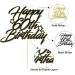 Sotpot Black Gold Glitter 60th Birthday Cake Topper Double Layers 60th Cake Topper for Woman Man 60th Birthday Party Cake Decoration Supplies - Buy Online on GoSupps.com