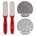 Probelle Double Sided Multidirectional Nickel Foot File Callus Remover - Instantly Eliminate Calluses and Corns - Safe and Effective (Red) - Buy Online on GoSupps.com