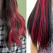 Rhyme 9PCS 21 Colored Clip in Hair Extensions - Red Highlights for Girls and Women | Party Hair Accessories - Buy Online on GoSupps.com