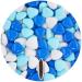 One on 1kg chocolate cherries Dragees Mix white-hellblau-blue shine |Guardian wedding baptism communion |Alternative to chocolate drages chocolate linen wedding almond heart for cany bar sweets white-hellblau-blue mix 1kg