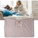 Anggrek USB Heating Ceiling Blanket - Portable Washable 5V Thermostatic Warming - Cute Bear Striped Gray for Home Use - Buy Online on GoSupps.com