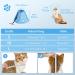 Adjustable Soft Protective Cat Collar | Halskrause Non-Protective Collar for Cats Puppies & Small Dogs - Blue (M) - Buy Online on GoSupps.com