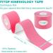 Pink Athletic Tape Kinesiology Sports Tape for Injury Provides Stability to Muscle and Joint Promotes Recovery and Support - Buy Online on GoSupps.com