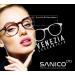 Sanico Fashionable Reading Glasses | Diopter Options 1.0 to 3.5 | Unisex Venezia Black | Stylish Visual Aid for Men & Women - Buy Online on GoSupps.com