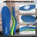 Plantar Fasciitis Insoles - Arch Support Inserts for Flat Feet & All-Day Comfort | Blue (L) Men s 8-12 & Women s 9.5-13.5 - Buy Online on GoSupps.com