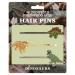Dinosaur 3 Hair Pins Set - Stegosaurus  Triceratops  and Tyrannosaurus Rex