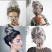 Silver Grey Hair Scrunchies Bun Extensions - Curly Wavy Messy Hair Pieces for Girls - Fake Ponytail Chignons Hair Accessories - Buy Online on GoSupps.com