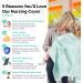 Breastfeeding Cover with Pockets - Soft and Breathable Nursing Coverall (Leaves) - Buy Online on GoSupps.com