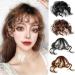 Bangs Hair Clip Thin Curly Bangs Natural Fluffy Curly Hair Pieces Fashion Clip-in Air Bangs Synthetic Bangs Hairpieces Hair Extension for Women Girls Bangs Clip in Hair (Color : Deep brown) - Buy Online on GoSupps.com