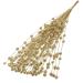 HOMSFOU 3 Bunches Imitation Golden Powder Berry Fake Christmas Picks Christmas Tree Decoration Sparkling Floral Sprays Artificial Berry Twig Stem Autumn Berry Picks Plastic Holly Vase