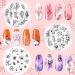 Ruijie Nail Art Stamping Set - 12 Templates with Snowflakes for Stunning Manicure Designs - Nail Transfer Tools for Creative Nail Art - Buy Online on GoSupps.com