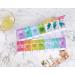 Weekly Pill Organizer 7 Day - Large AM PM Storage for Easy Daily Medication | Rainbow Design Pill Case - Buy Online on GoSupps.com