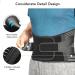 Adjustable Air Mesh Back Bandage Support Belt | Non-Slip Lumbar Support with 4 Memory Aluminum Supports & 2 Steel Springs for Sciatica & Scoliosis Relief - Buy Online on GoSupps.com