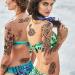 Yazhiji Large Chrysanthemum and Lotus Flowers Temporary Tattoos - Waterproof Fake Stickers for Women - Buy Online on GoSupps.com