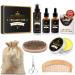 Men's Beard Grooming Kit - Wash, Oil, Balm, Comb, Brush, Scissor - 100% Pure & Organic - Buy Online on GoSupps.com