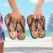 Mnsruu Spring Floral Paisley Flip Flops - Stylish Home Hotel Spa & Travel Footwear for Men & Women (XS) - Buy Online on GoSupps.com