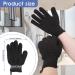 Sibba 2 Pairs Bath Exfoliating Gloves - Shower Scrubber Set for Spa Body Scrub, Loofah Glove with Hooks - Men and Women (Black & Grey) - Buy Online on GoSupps.com
