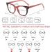 Bevi Reading Glasses 2.5x - Blue Light Blocking Anti Eye Strain Spring Hinge for Men & Women - Coral Color - Buy Online on GoSupps.com