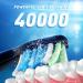 TEETHEORY Sonic Electric Toothbrush for Adults- Rechargeable Sonic Toothbrush with 10 Brush Heads, 40000 VPM, 3 Modes, Fast 2 Hr Charge - Black - Buy Online on GoSupps.com