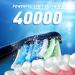Sonic Electric Toothbrush for Adults | Rechargeable with 10 Brush Heads & Holder | 40000 VPM, 3 Modes | Fast 2 Hr Charge | Lasts 35 Days - Buy Online on GoSupps.com