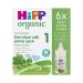HiPP Organic 1 First Infant Baby Milk Ready to feed liquid formula starter pack From birth (6 x 90ml bottles) 540 ml (Pack of 1)