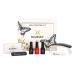 Bluesky Gel Nail Kit With Mini UV LED Lamp A044 Musk Pink Gel Polish Base and Top Coat Set Nail File Buffer Cleanser Wipes
