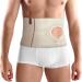 ORTONYX Abdominal Ostomy Belt for Women and Men Post-Operative Care After Colostomy ileostomy Surgery Adjastable Stoma Bag Hole/Beige S-M S/M (32"-36") Beige