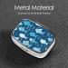 Cute Blue Fish Printing Pill Case | 2 Compartment Travel Pill Organizer | Small Pill Box for Purse & Travel Gifts - Buy Online on GoSupps.com