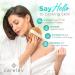 Premium Vegan Round Dry Brush for Exfoliation and Lymphatic Drainage - Deluxe Gift for Women - Buy Online on GoSupps.com