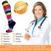 QUXIANG Compression Socks 15-20 mmHg for Women & Men - Medical Grade for Running, Nursing, Travel - Large-X-Large, 015 Black/Blue/Red/Green/White/Pink - Buy Online on GoSupps.com