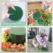 6 Pcs Round Floral Foam Blocks for Fresh & Artificial Flower Arrangements - Prashent Green Wet Dry Plant Foam - DIY Craft - 3.2 X 1.6 (6pcs) - Buy Online on GoSupps.com
