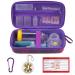 MGZNMTY Travel Carrying Case Compatible with Asthma Inhaler Spacer for Adults and Children Masks Inhaler Holder with Asthma Alert Tag and Medical Card Shoulder Strap (Only Case) (Galaxy)
