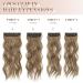 Feshfen Clip-In Extensions | 4PC Synthetic Wavy Hair Extensions (Brown & Blonde 50 cm) - Effortless Volume & Style for Women - Buy Online on GoSupps.com