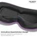 3D Eye Mask for Side Sleepers | Comfortable Light Blocking Sleep Mask for Travel & Meditation | Unisex Violet Blindfold - Buy Online on GoSupps.com
