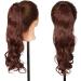 SEGO 17" Inch Wrap Around Ponytail Hairpiece Clip In Hair Extensions - Dark Auburn - One Piece Ponytail Extension Curly Wavy - Buy Online on GoSupps.com