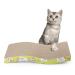 Primepets Cat Scratching Pads with Catnip, Corrugated Cat Scratcher Cardboard for Indoor Cats, Wave Shaped Reversible Board Kitten Lounge for Furniture Protector, Durable Texture Design Large- 1 pack