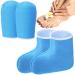 Paraffin Wax Mitts Paraffin Wax Gloves and Booties Wax Bath Hand Mitts Terry Cloth Mitts and Booties Paraffin Wax Foot Mitt Moisturizing Spa Accessories for Hand Foot Care (Blue)