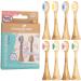 Truemorrow sustainable replacement brushes made of bamboo for Philips Sonicare Kids Schalltzahnbrush |8 SPARSET |Plastic -free biodegradable handle |Vegan climate -neutral |Soft bristles |Colorful colorful |8er set