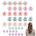 40 Pcs Small Pearl Flower Hair Clips Mini Hair Clips Small Flower Hair Clips Pearl Hairpin Mini Hair Pins Wedding Hair Clips Floral Hair Piece Crystal Hair Clips for Women Hair Decoration