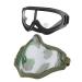 MGFLASHFORCE Airsoft Mask and Goggles, Steel Mesh Mask Army Green
