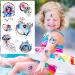 Konsait Cartoon Temporary Tattoos for Girls - 56pcs Waterproof Fake Stickers with Flamingo, Flower, Butterfly, and More - Ideal for Kids' Birthday Party Favors and Gift Bag Fillers - Buy Online on GoSupps.com