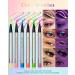  LYSdefeu Waterproof glitter liquid eyeliner UV neon liquid pencil metallic hold multi-colored glitter long-lasting easy to use and highly pigmented dries to create lines - Buy Online on GoSupps.com
