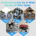 Bike Camera 1080P with 4.3 Monitor & Night Vision - Rear View Mirror for Mountain & Ebike - Buy Online on GoSupps.com