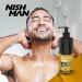 NISHMAN Shower Gel Clean Comfort 480ml 3in1 Formula for Body Hair & Face Gentle Daily Cleansing for Men with Invigorating Fragrance Moisturizing Wash for All Skin Types Clean Comfort 480 ml 1 Pack - Buy Online on GoSupps.com