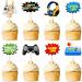 Cyodoos 40 PCS Video Game Cupcake Toppers for children's game decoration themed baby shower birthday party cake decoration supplies favorite for birthday fan parties - Buy Online on GoSupps.com
