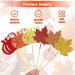 Festive Fall Cupcake Toppers Set - 18-Piece Glitter Maple Leaf and Pumpkin Cake Decorations for Thanksgiving and Autumn Harvest Celebrations - Golden Orange and Red Toppers for Cake and Cupcakes - Buy Online on GoSupps.com